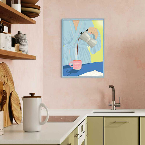 KAFFEE ZUERST, LEUTE SP&Auml;TER Plakat, ViSSEVASSE