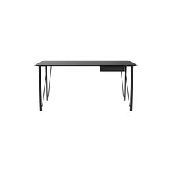 FH3605&trade; Writing Desk with Drawer, black ash/black, Fritz Hansen