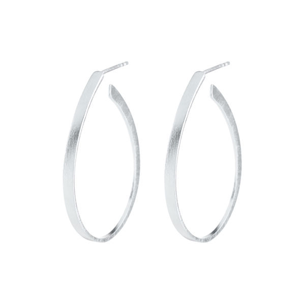 Oval Ohrringe, silber, Pernille Corydon Jewellery