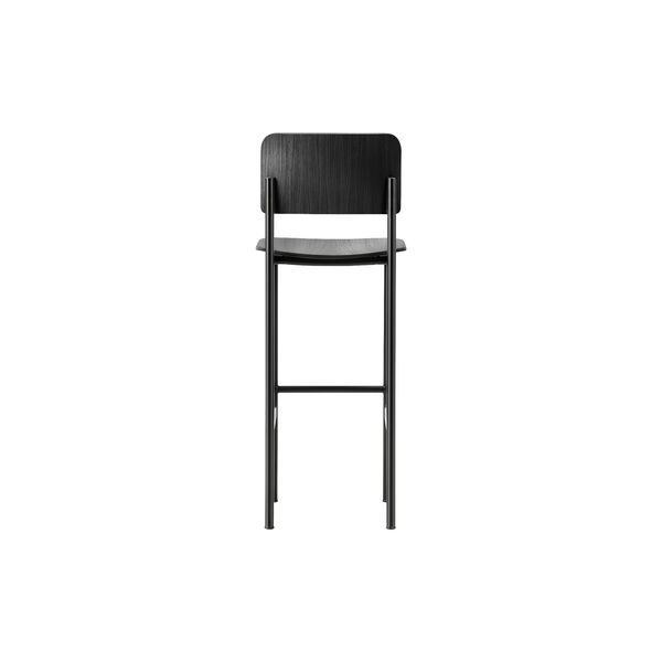 Plan Barhocker, black lacquered ash/black, Fredericia Furniture