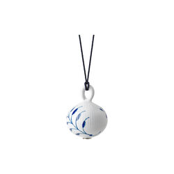 Blaue Mega-geriffelte Weihnachtskugel #1, Royal Copenhagen
