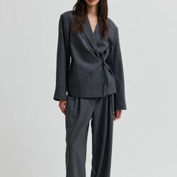 Milea Trousers, dark grey melange, Second Female