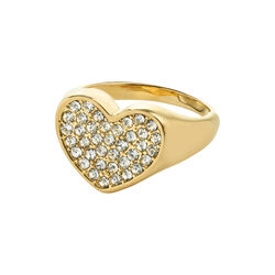 EMMETT ring, gold plated, Pilgrim
