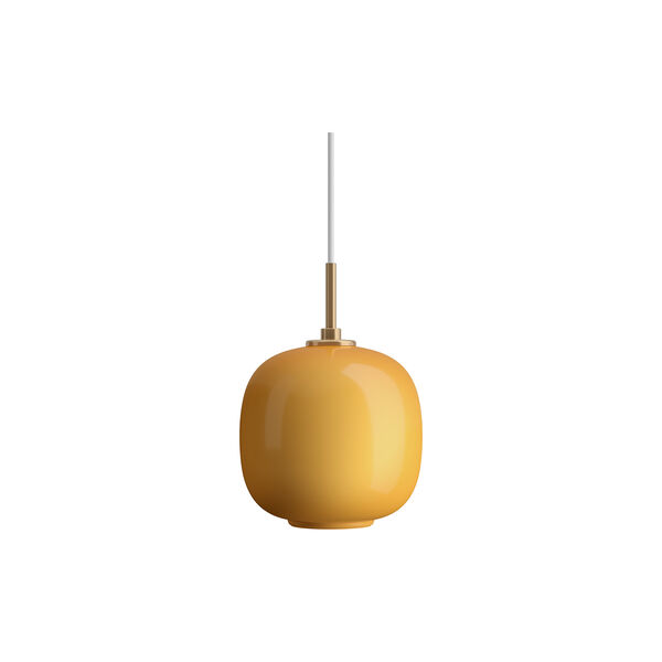 VL45 Radiohus Pendant, amber, Louis Poulsen