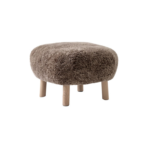Little Petra VB1 Lounge Chair & Pouf ATD1, Sahara/oiled oak, &Tradition