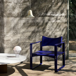 270 F Lounge Chair, blue, Verpan