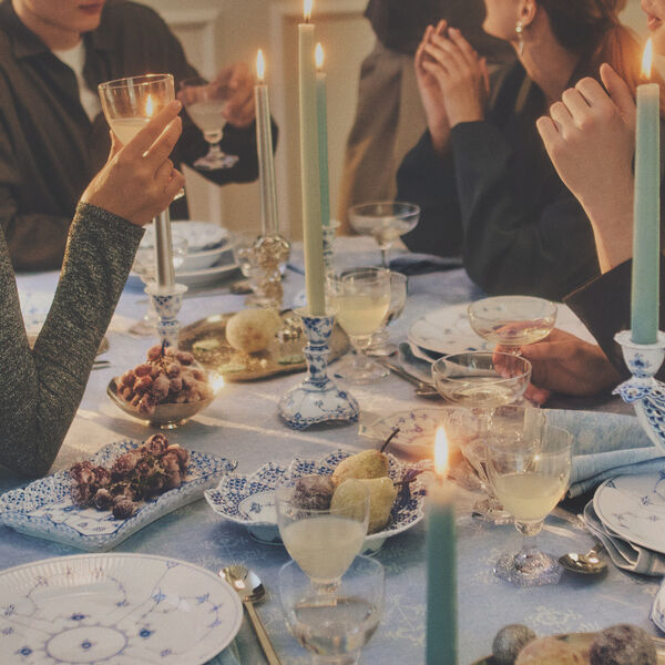 Musselmalet Vollspitze rechteckige Platte, Royal Copenhagen