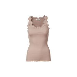 Silk Top w/ Lace , vintage powder, Rosemunde