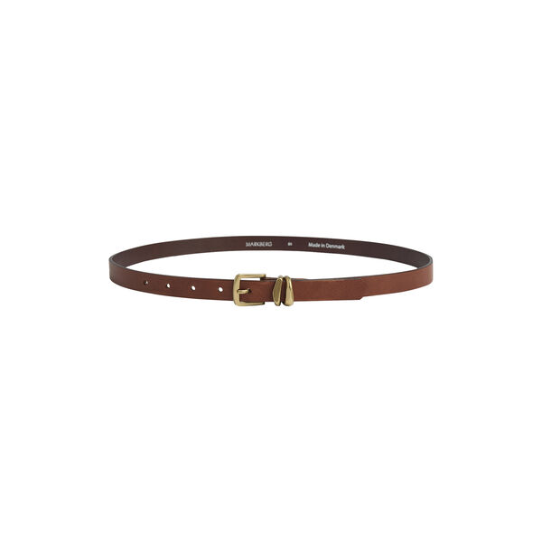 KinsleyMBG Belt, cognac w/br. gold, Markberg