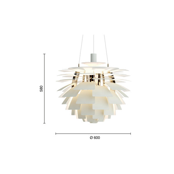 PH Artichoke, dusty green/brass metallised, Louis Poulsen