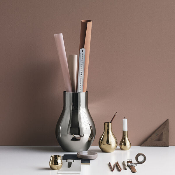 Cafu Vase, steel, Georg Jensen