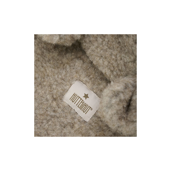 Balaclava Ears Wool Teddy, camel melange, HUTTEliHUT