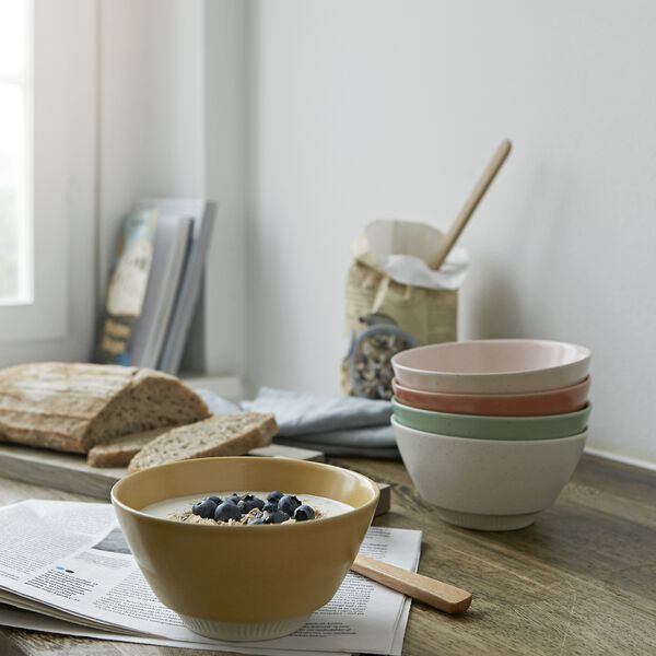 Colorit Schale &Oslash; 14 cm, Koralle, Knabstrup Keramik