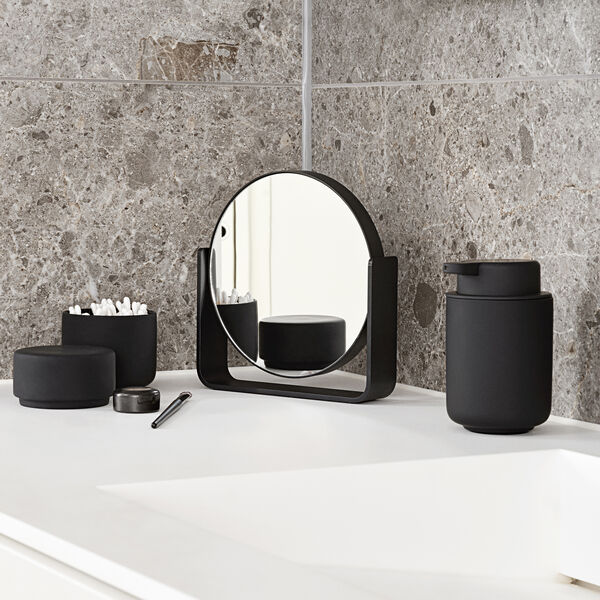 Tischspiegel mit 5-facher Vergr&ouml;&szlig;erung, schwarz, Zone Denmark