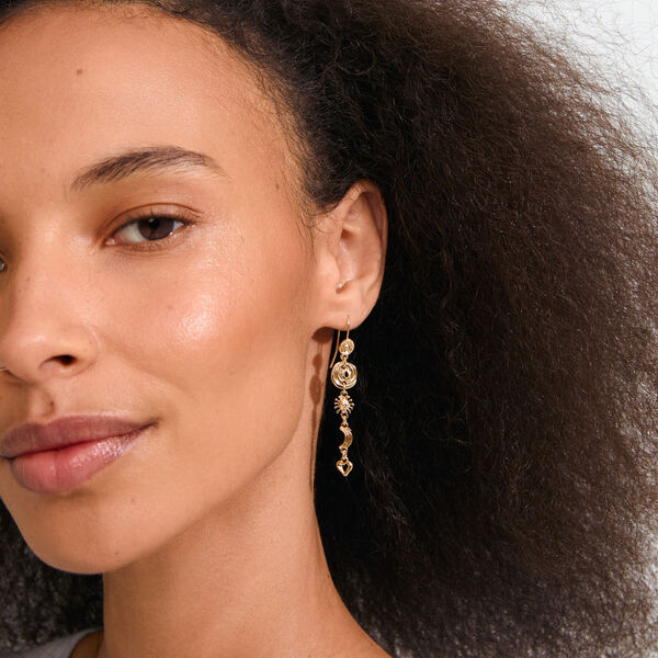 MISHA earrings, gold plated, Pilgrim
