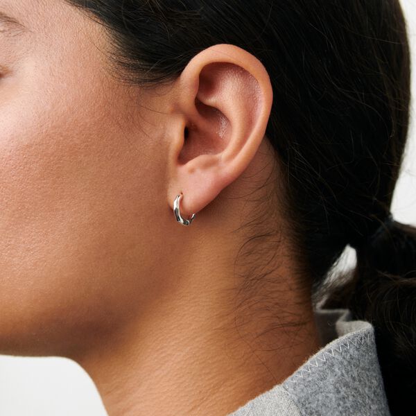 Spirit Huggies Mini, silver plated, Pernille Corydon Jewellery