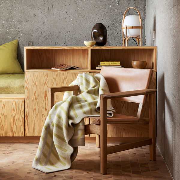 BISLETT Throw, lemon tart, R&oslash;ros Tweed