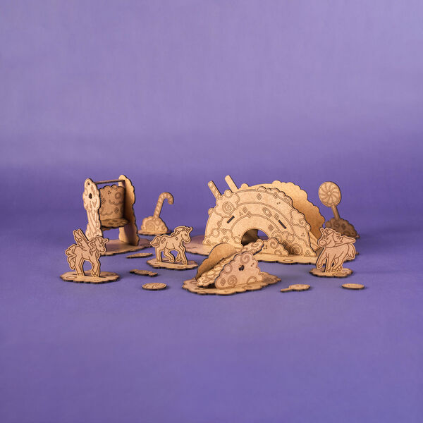 Unicorn Wooden Toy | Candy Land, Crateit