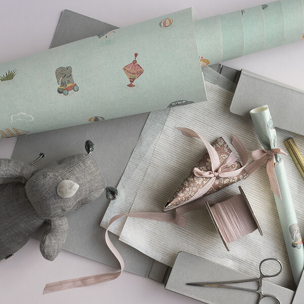 Geschenkpapier mit Spielzeug, Maileg