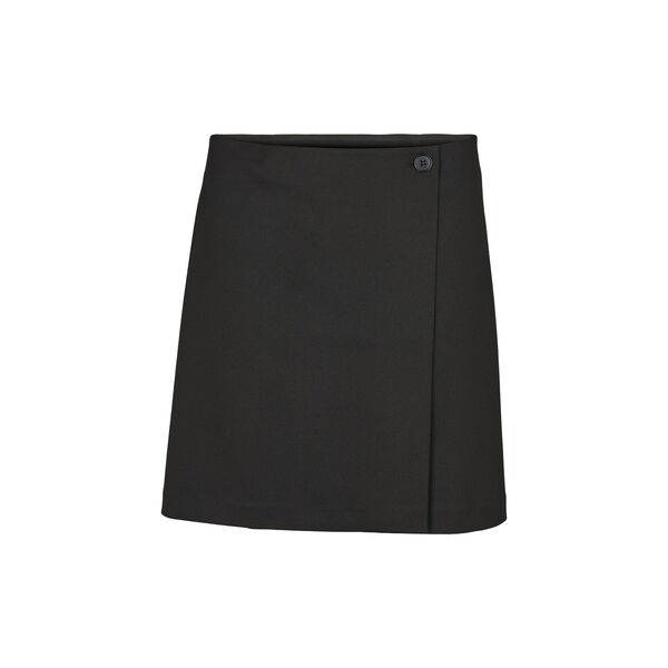Marjo Wrap Skirt, black, Basic Apparel