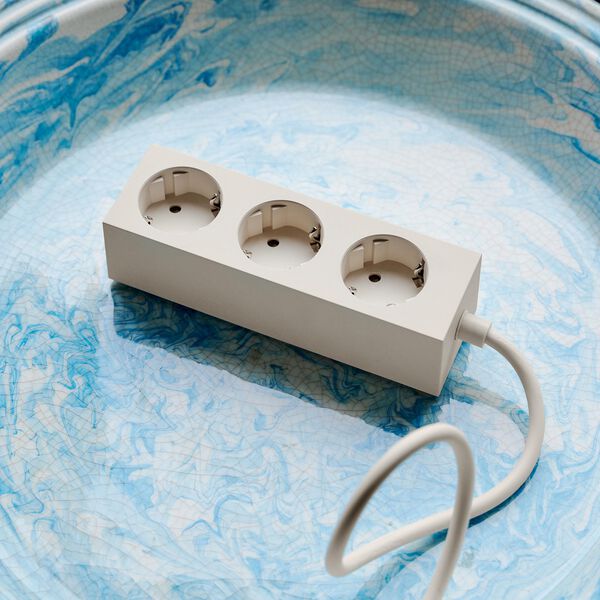 Power Bar 5 meters, pearl, Pedestal