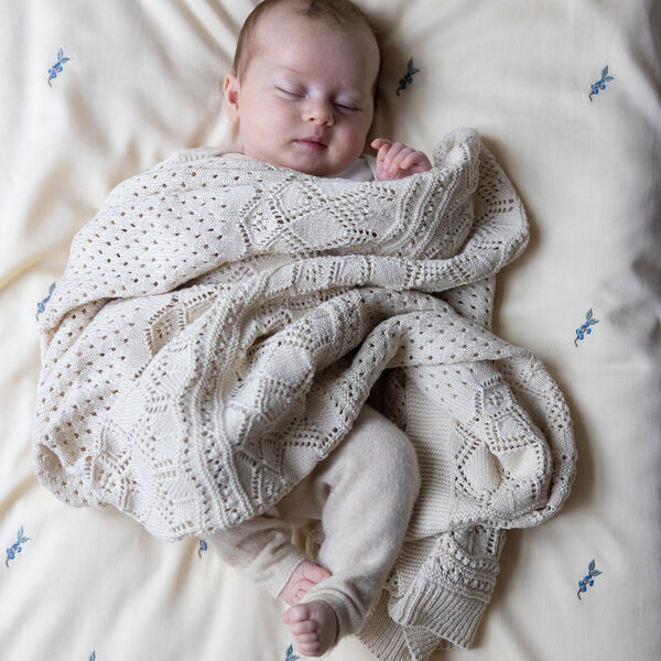 Pointelle Baby-Strickdecke, off-white2er-Pack Pointelle Baby-Strickdecken, off-white, Cam Cam Copenhagen