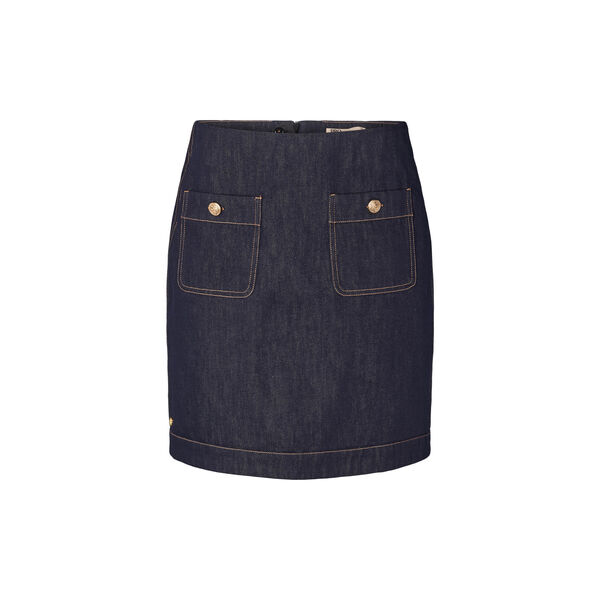 1019PBOMarmonti skirt, dark denim, PBO