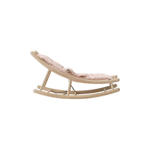 Wood Baby & Toddler Rocker, oak/rose, Oliver Furniture