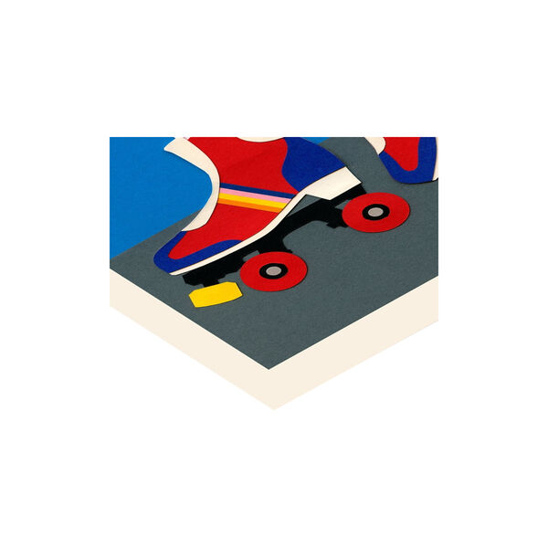 Rosi Feist - 70's Roller Skate Girl, Poster & Frame