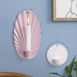 Pipanella Waves wandmontierter Kerzenhalter, rosa, Dottir Nordic Design