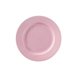 Rhombe Lunchteller, rosa, Lyngby Porcel&aelig;n