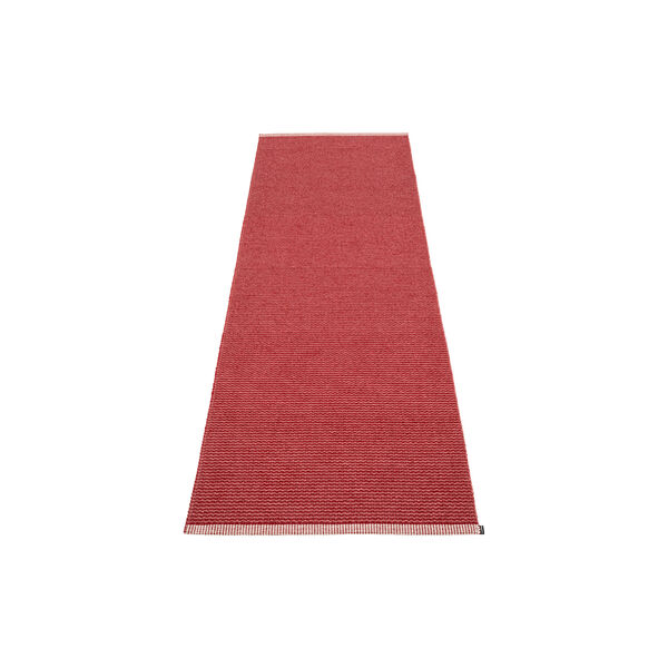 Mono Plastic Rug, blush/dark red, Pappelina
