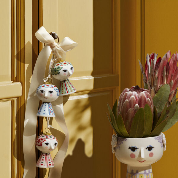 Eva Christmas Ornament 2025, red, Bjørn Wiinblad