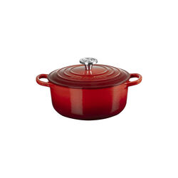 Signature Round Cocotte | 20 cm | Cerise, Le Creuset