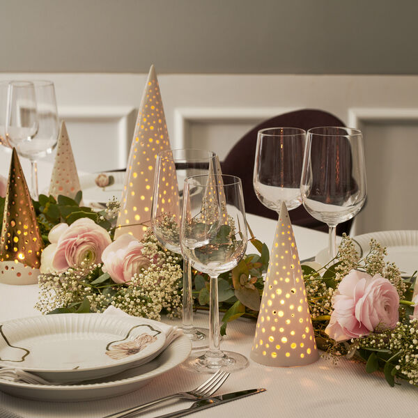 Nobili Teelichthalter, schneeweiß, Kähler