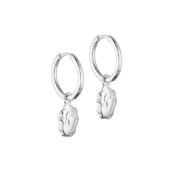 Esther hoops, silver plated, Pure by Nat