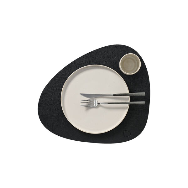 Bull table mat Curve L, black, LIND DNA