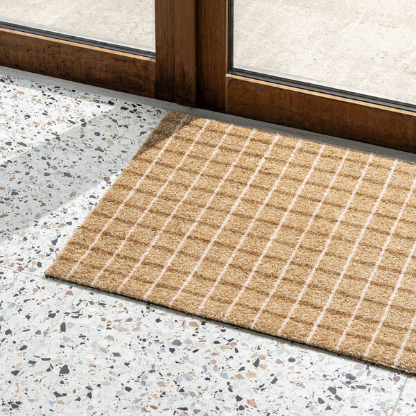 Grid Chocolate Strawberry Doormat Grid Chocolate Strawberry Doormat, Heymat