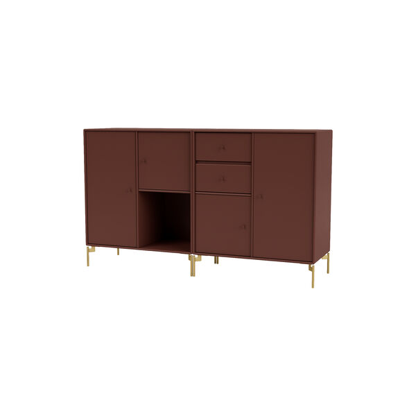COUPLE Sideboard with Brass Legs, 155 masala, Montana Furniture