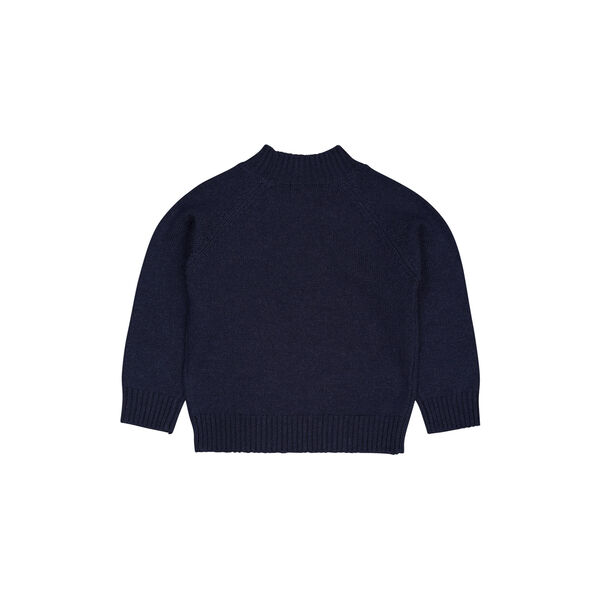 Pull Over w. Turtle Neck, navy, Copenhagen Colors Organics
