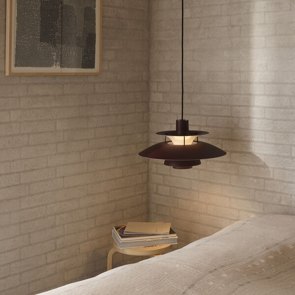 PH 5 Monochrome Pendant, monochrome burgundy, Louis Poulsen