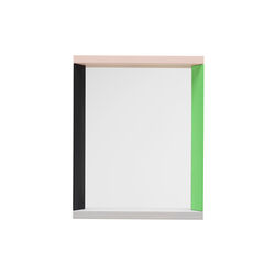 Spiegel mit farbigem Rahmen, klein, gr&uuml;n/rosa, Vitra 