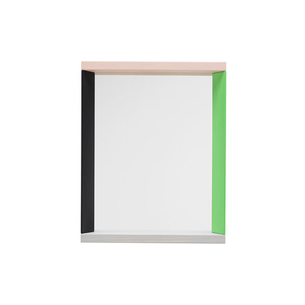 Spiegel mit farbigem Rahmen, klein, gr&uuml;n/rosa, Vitra 