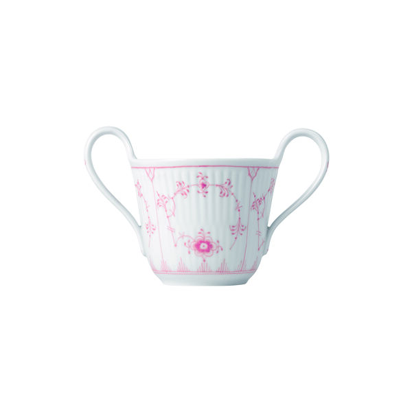 Gerippte Babytasse Koralle 13 cl, Royal Copenhagen