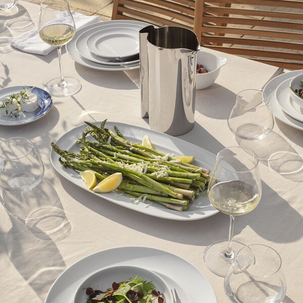 KOPPEL ovale Servierplatte 23 cm, wei&szlig;, Georg Jensen