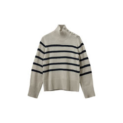 MargaretSW Sweater, grey striped, Sofie Schnoor