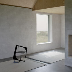 Peaceful Parity Rug, white, Linie Design