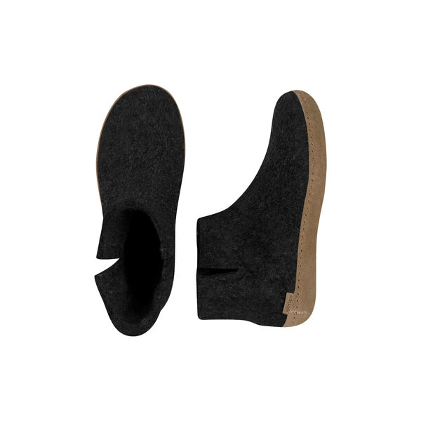 Filzstiefelette, koksgrau, Glerups