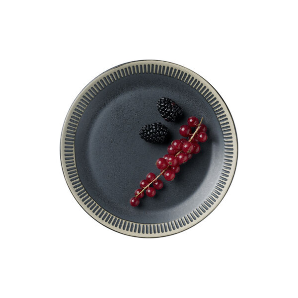 Colorit Teller &Oslash; 19 cm, dunkelgrau, Knabstrup Keramik