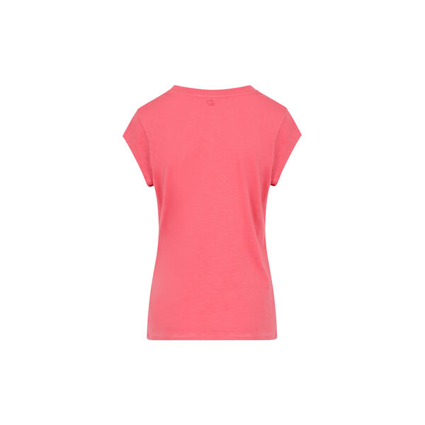CC Heart Basic Rundhals-T-Shirt, papaya pink, Coster Copenhagen